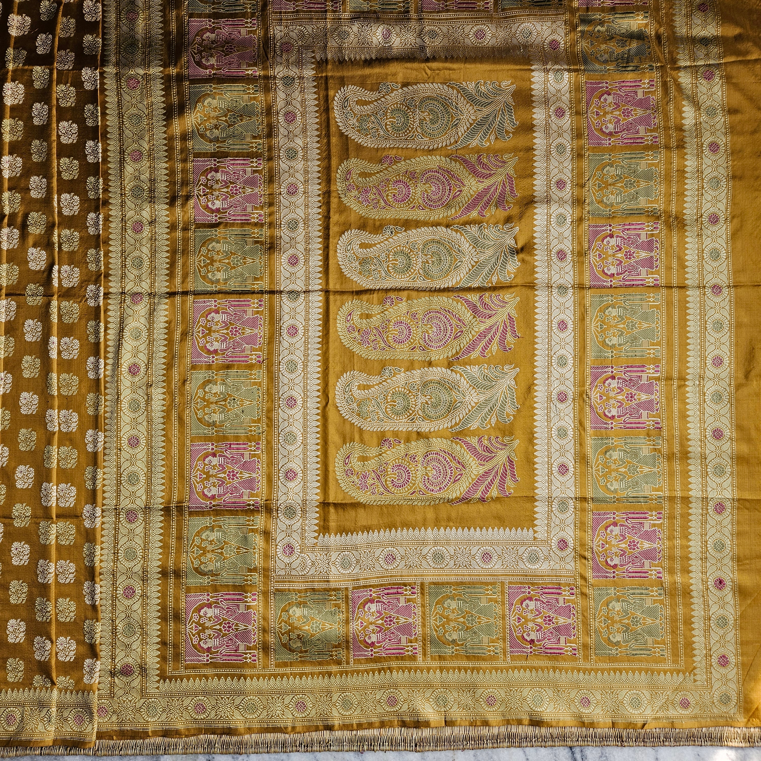 Mustard Butidar Baluchari from Benaras