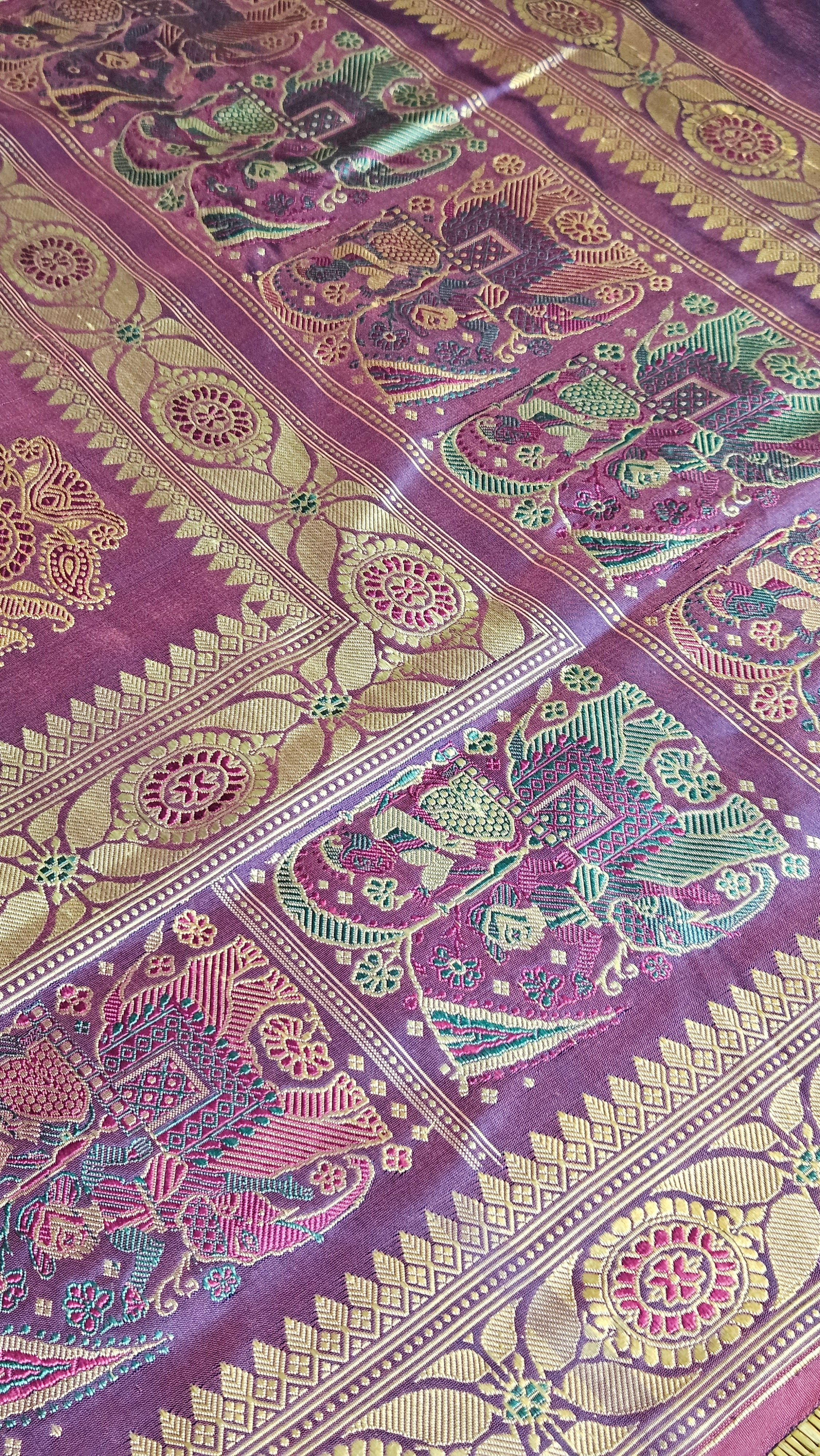 Purple Revival Baluchari Saree