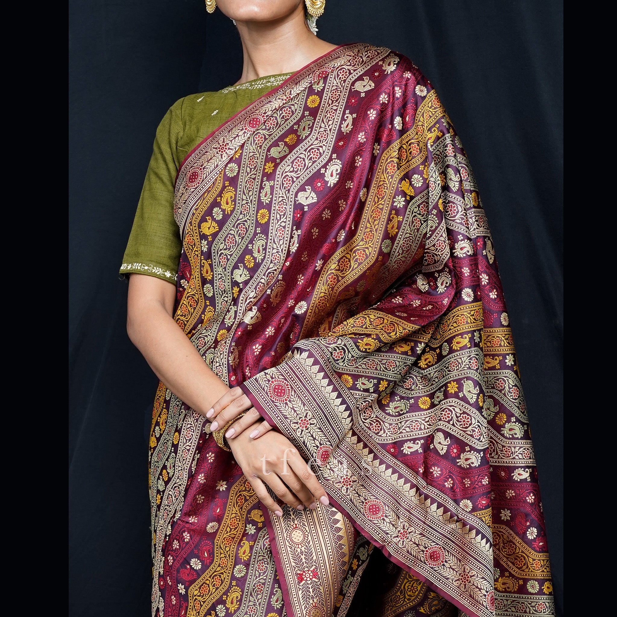 TFEAS TFEAS REVIVAL : A Very Special Ada Revival Baluchari Saree