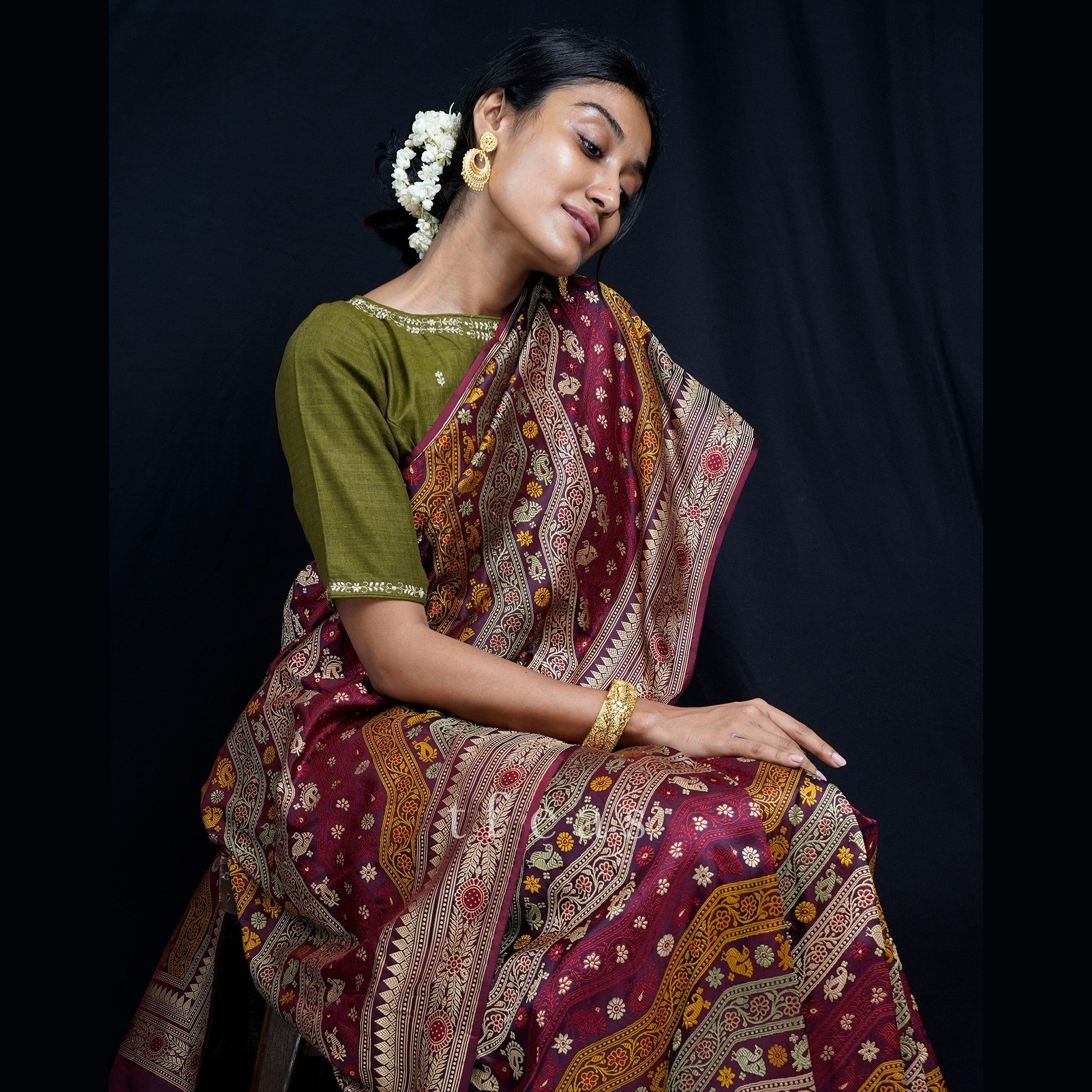 TFEAS TFEAS REVIVAL : A Very Special Ada Revival Baluchari Saree