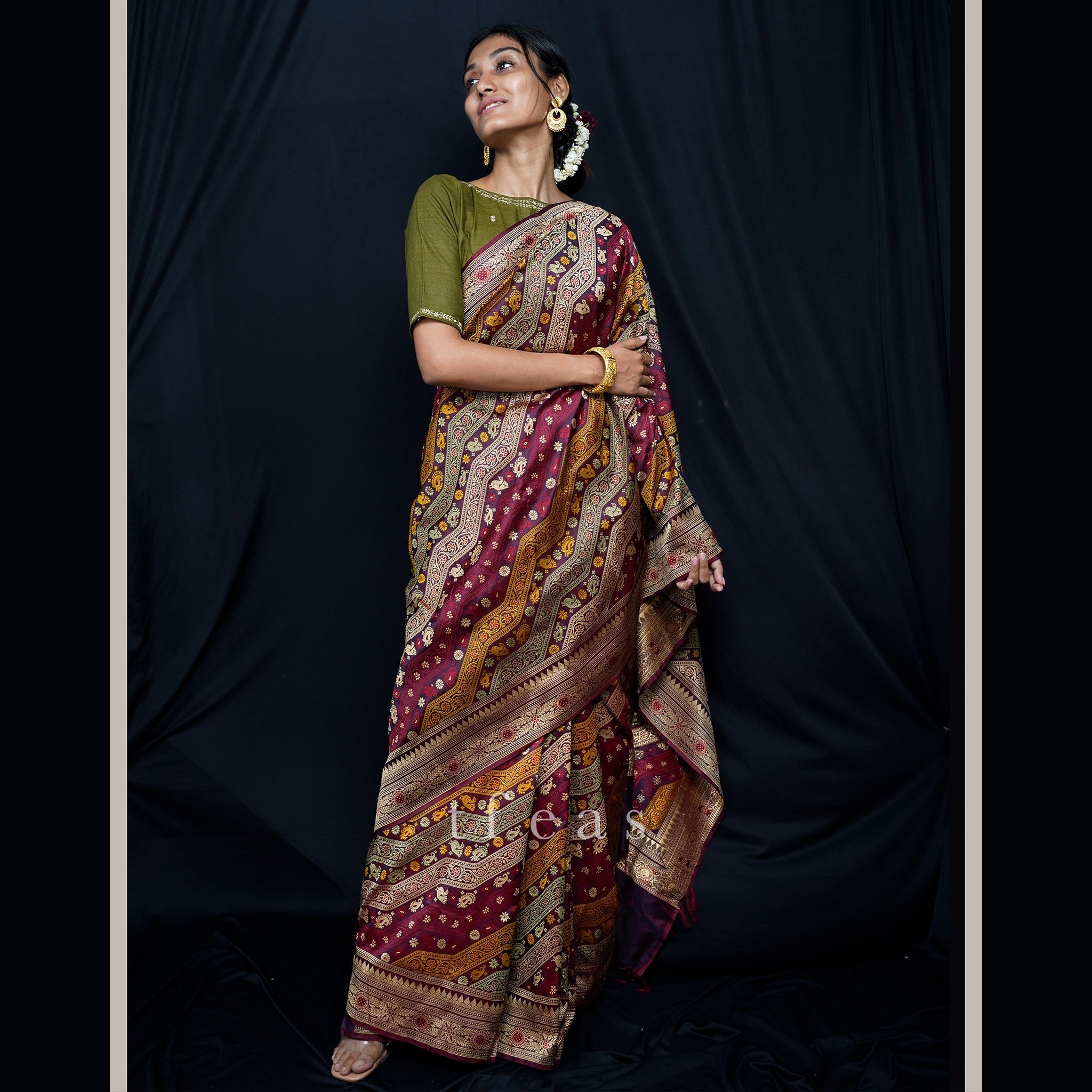 TFEAS TFEAS REVIVAL : A Very Special Ada Revival Baluchari Saree