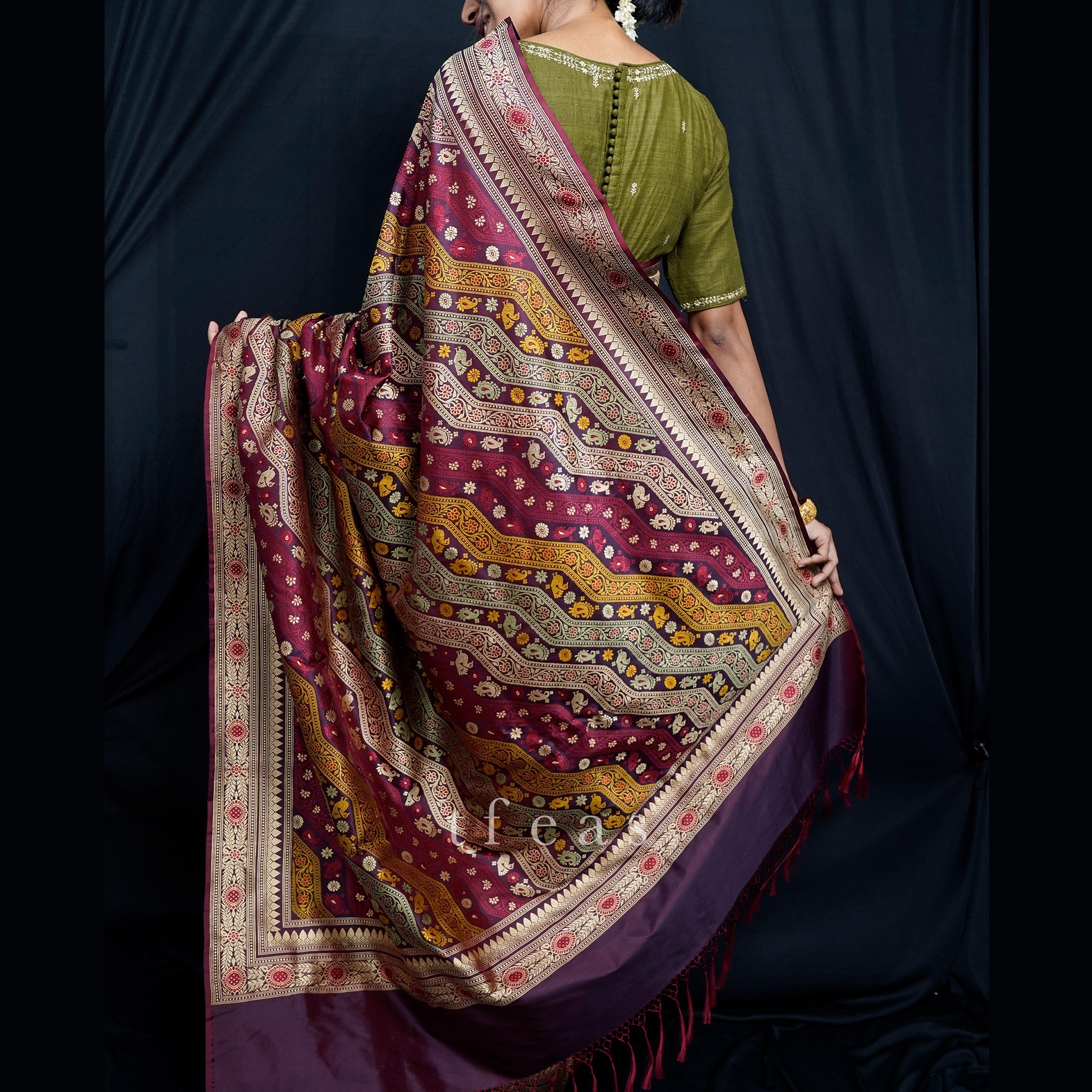 TFEAS TFEAS REVIVAL : A Very Special Ada Revival Baluchari Saree