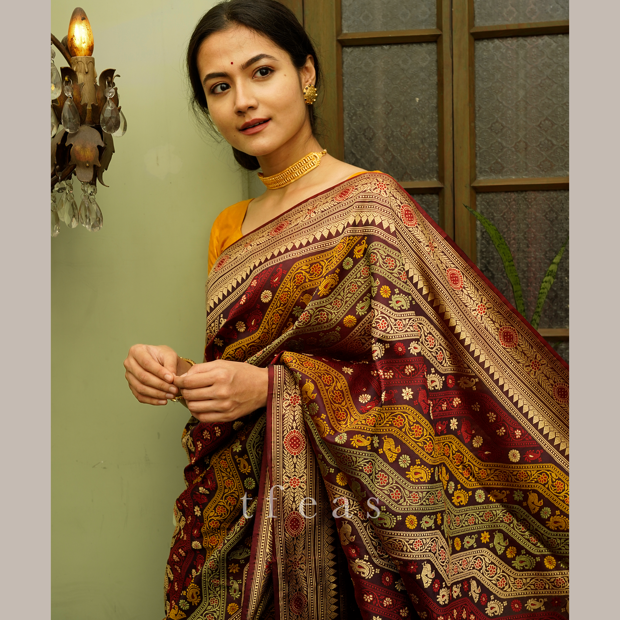 TFEAS TFEAS REVIVAL : A Very Special Ada Revival Baluchari Saree