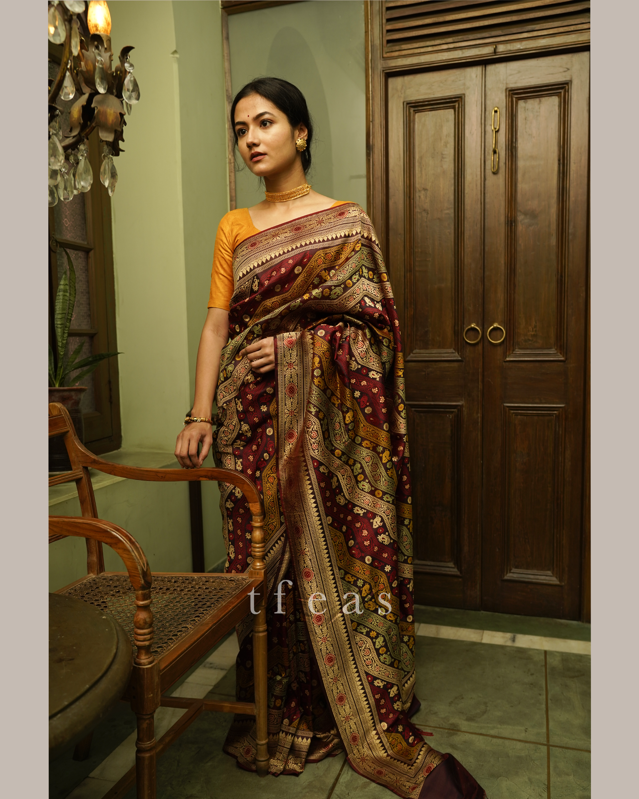 TFEAS TFEAS REVIVAL : A Very Special Ada Revival Baluchari Saree