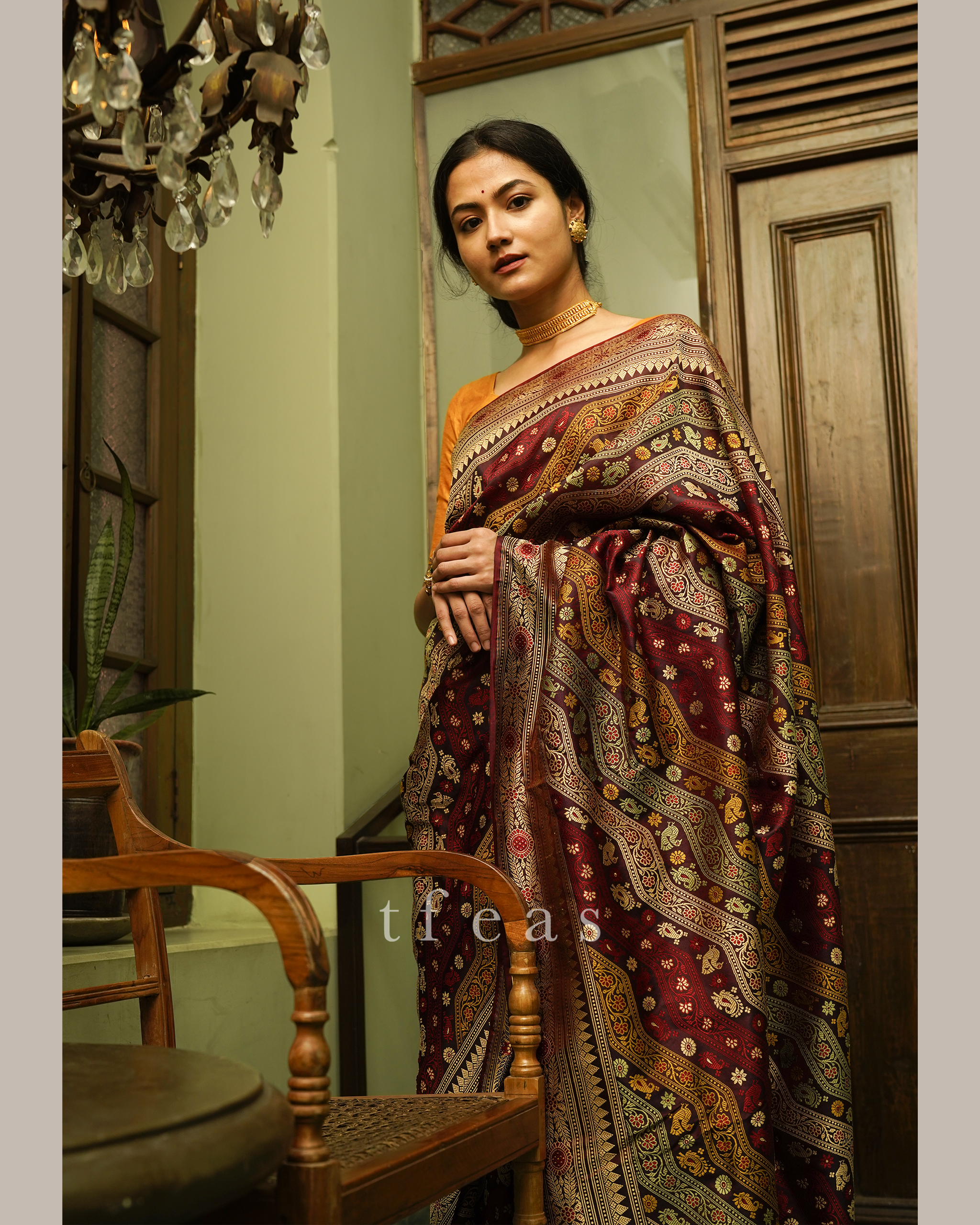 TFEAS TFEAS REVIVAL : A Very Special Ada Revival Baluchari Saree